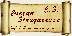 Cvetan Strugarević vizit kartica